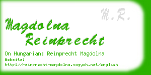 magdolna reinprecht business card